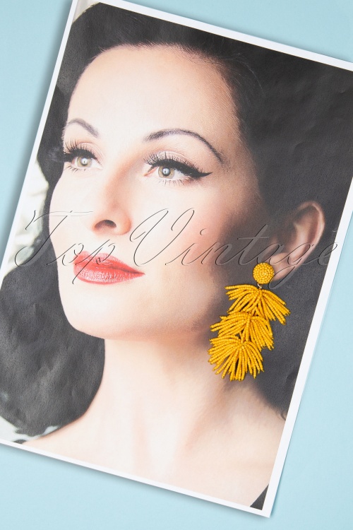 Day&Eve by Go Dutch Label - 70s Sunshine Earrings in Honey Yellow 2