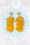 Day&Eve by Go Dutch Label - Sunshine Earrings Années 70 en Jaune Miel 3