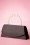 Darling Divine - Pearl Perfection Satin Clutch Années 50 en Noir