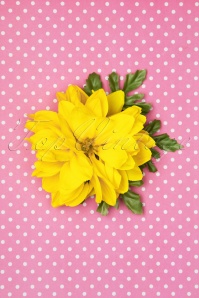 Collectif Clothing - Claire-Haar-Blume im Gelb 2