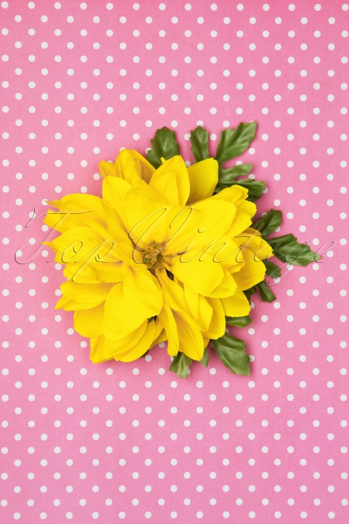 Collectif Clothing - Claire-Haar-Blume im Gelb 2