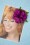 Collectif Clothing - Claire Hair Flower Années 50 en Violet