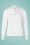 Louche - Miki blouse met strikhals in wit 2
