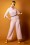 60s Funnel Collar Jumpsuit in Light Pink