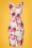 Paper Dolls - 50s Mel Floral Pencil Dress in Pink 2
