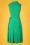 Pretty Vacant - Dina Drawstring Dress Années 60 en Vert Rayé 3