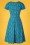 Pretty Vacant - 60s Gloria Dress in Lotus Blue 3