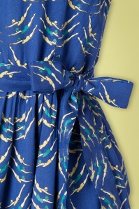 Pretty Vacant - 50s Lauren Divers Dress in Blue 5