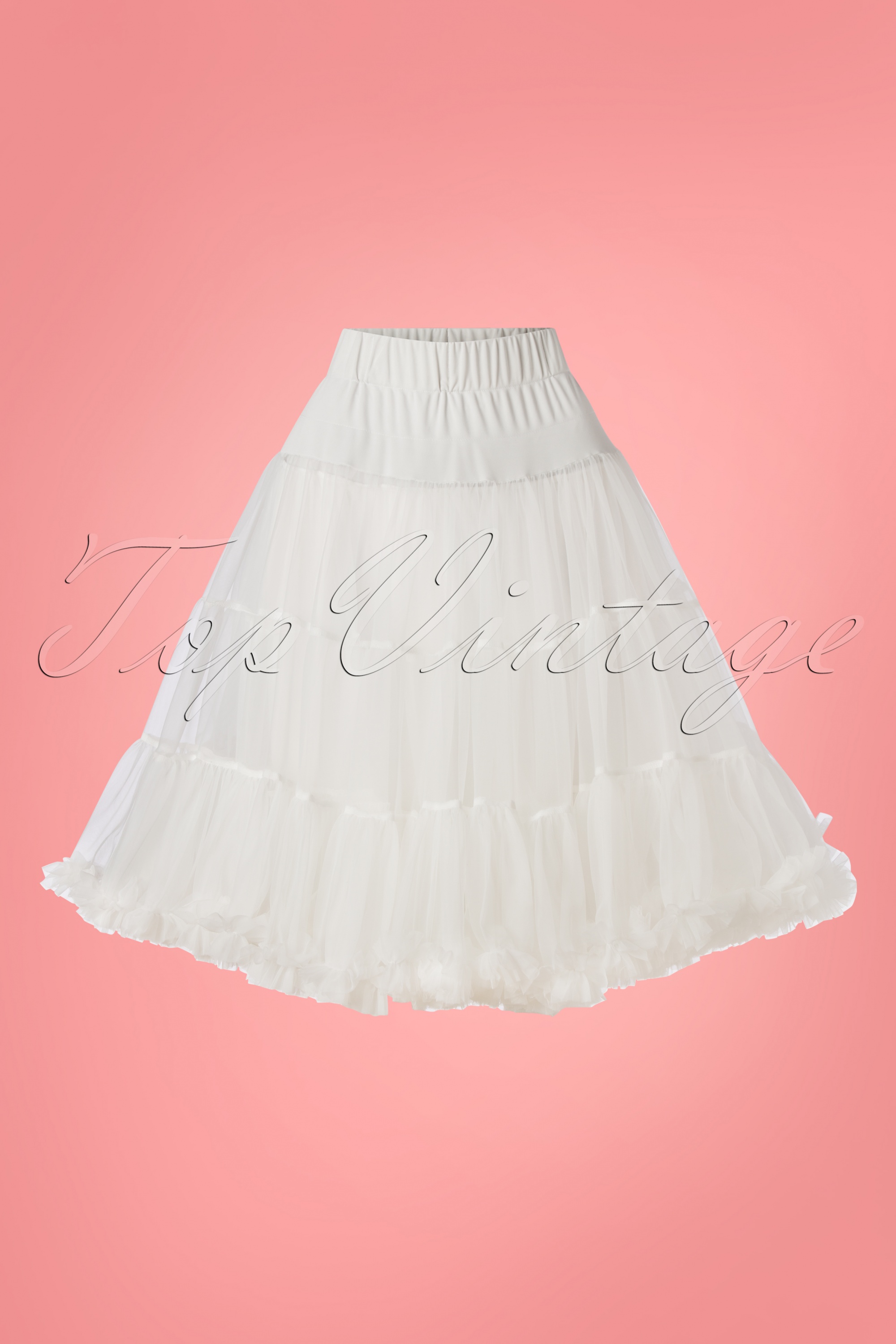 Dolly and Dotty - Zachte pluizige petticoat in wit