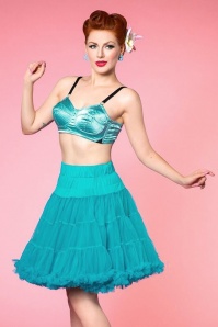 Dolly and Dotty - 50s Soft Fluffy Petticoat in Turquoise