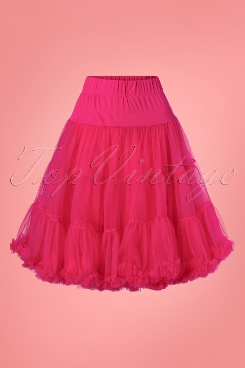 Dolly and Dotty - Weicher, flauschiger Petticoat in Pink 2