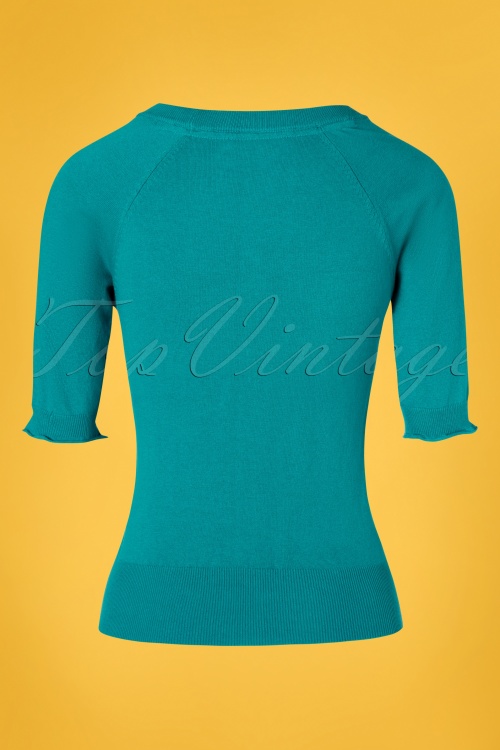 LE PEP - 60s Anky Top in Biscay Bay Blue 2