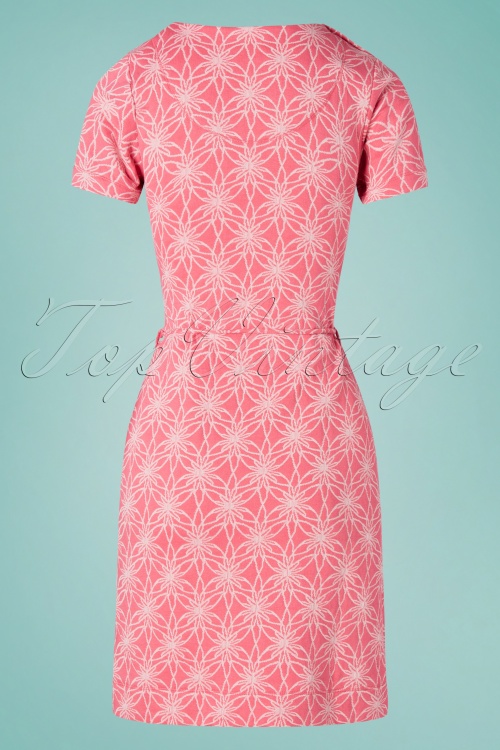LE PEP - 60s Adriana Flower Dress in Rose 3
