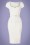 Zoe Vine - 50s Gina Pencil Dress in Ivory