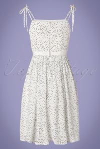 Banned Retro - 50s Sweet Spot Dress in Ivory White 5