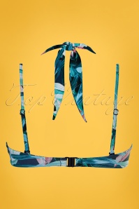 TC Beach - 50s Multiway Bikini Top in Tropical Flowers 7