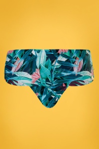 TC Beach - Flipover-Bikinihose mit tropischen Blumen 2