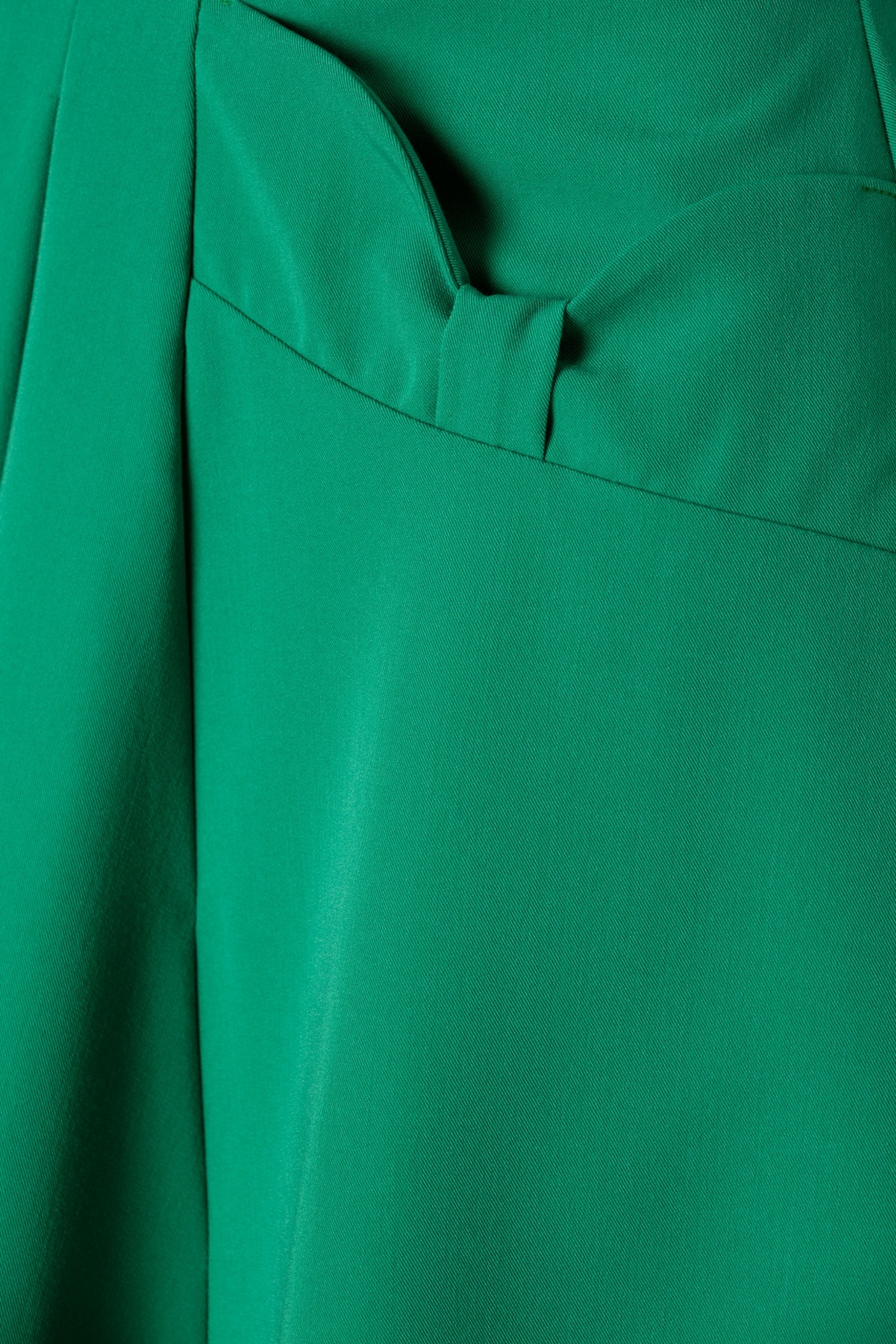 40s Boheme Gia Bow Swing Skirt in Emerald Green