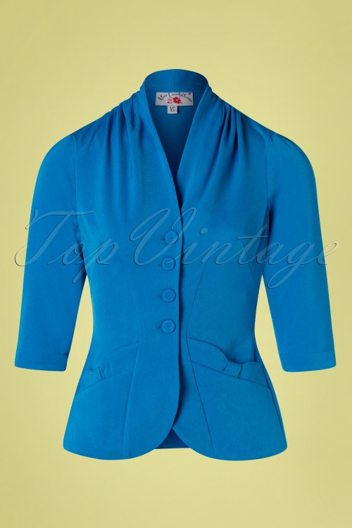 Miss Candyfloss - 40s Adelaide Blazer in Blue