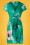 Smash! - Okaina Floral Pencil Dress Années 60 en Vert 2