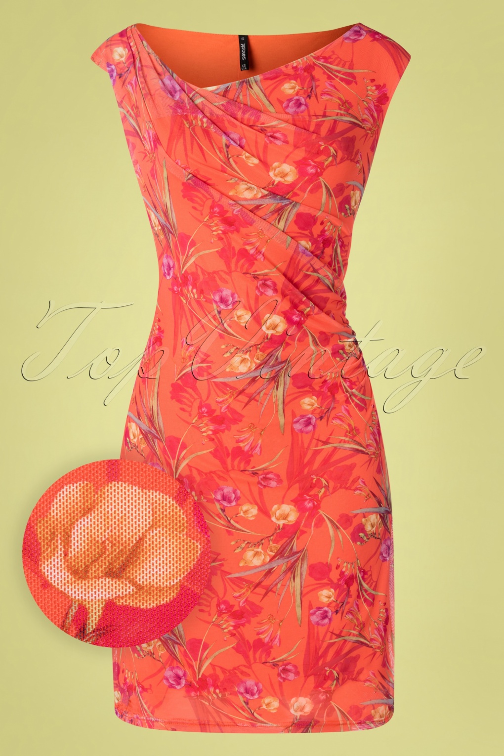 peach floral robe