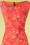 Smash! - 60s Melinda Floral Pencil Dress in Orange 3