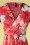 Smash! - Okaina Floral Pencil Dress Années 60 en Rouge 3