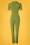 Very Cherry - 40s Classic Jumpsuit in Olive Green 3