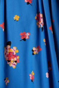 Emily and Fin - Florence Sweet Summer Blooms Dress Années 50 en Bleu 4