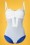 Tweka - 60s Gwendolyn Swimsuit in Blue and White 6