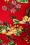 Retrolicious - Audrey Tiki Floral Bombshell Dress Années 50 en Rouge 5