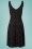 Topvintage Boutique Collection - Brooke Bow Swing-jurk in zwart en roze 5