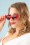 Banned Retro - Rosabel Sunglasses Années 60 en Rouge