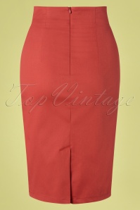 Dolly and Dotty - Falda Pencil Skirt Années 50 en Rouge Piment 2
