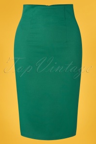 Dolly and Dotty - 50s Falda Pencil Skirt in Green 2