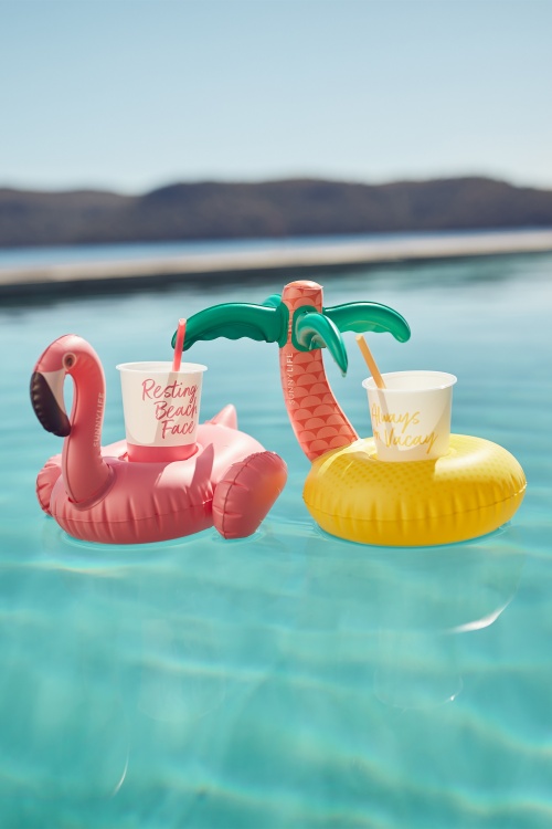 Sunny Life - Luxe Inflatable Tropical Drink Holders Années 50