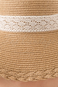 Banned Retro - 50s Holiday Inn Straw Hat in Natural 3