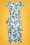 Bunny - Nissi Pencil Dress Années 50 en Bleu Hawaï 7