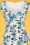 Bunny - Nissi Pencil Dress Années 50 en Bleu Hawaï 4