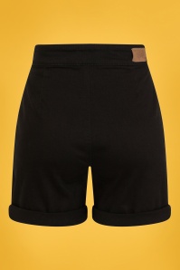 Bunny - 50s Yaz Denim Shorts in Black 3