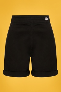 Bunny - 50s Yaz Denim Shorts in Black 2
