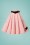Collectif Clothing - 50s Kitty Cat Swing Skirt in Light Pink 3