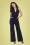 Collectif Clothing - 50s Bella Jumpsuit in Navy