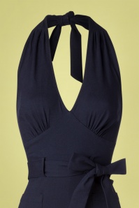 Collectif Clothing - 50s Bella Jumpsuit in Navy 3