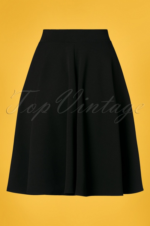Vintage Chic for Topvintage - 50s Julie Swing Skirt in Black 3