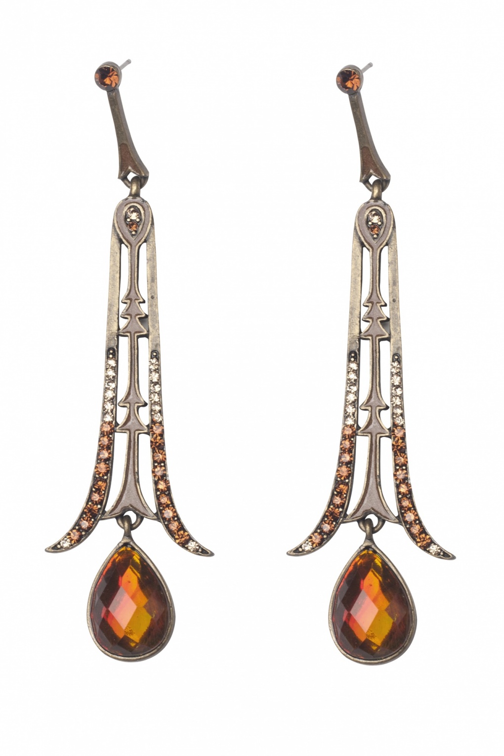 Art Deco Roaring 20s ear pendants oorbellen