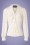Collectif Clothing 27454 Luiza Plain Blouse in Ivory 20180813 006W