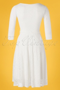 Vintage Chic for Topvintage - 50s Chiara Lace Swing Dress in Ivory 5