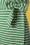 King Louie - Lot Breton Stripe Maxi Dress Années 70 en Vert Cosse de Pois 3