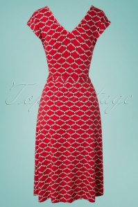 King Louie - 70s Mira Scope Dress in Chili Red 5